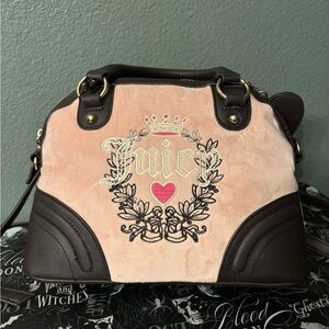 Juicy Couture Pink and Black Satchel